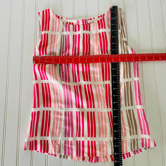 Boden Red and Pink Striped Blouse - Picture 11 of 11